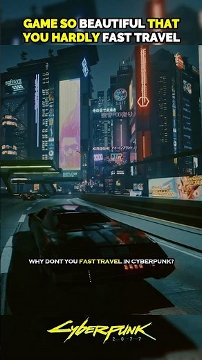 Game so beautiful that you hardly Fast Travel | Cyberpunk 2077 #cyberpunk2077 #gaming #gamingvideos