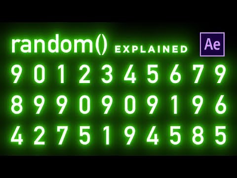 Random Expressions & Numbers After Effects Tutorial