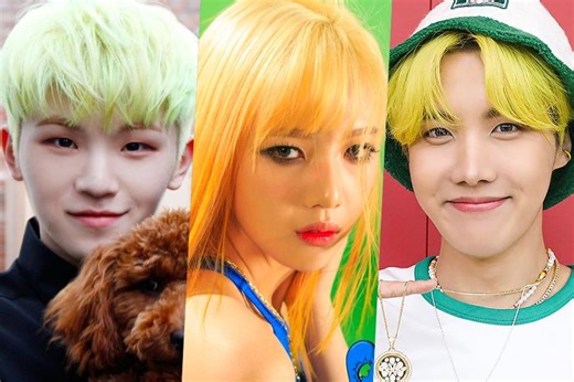 8 K-Pop Idols Who Have Rocked Hair With Highlighter Yellow Hues | Soompi