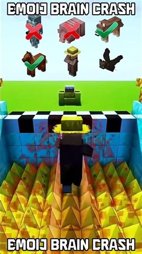 Emoji Minecraft Funny Challenge 🤣 19 #braincrash #roblox #minecraftchallenge #minecraft