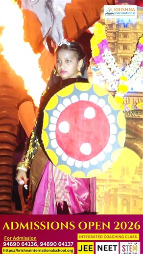 Talent Meets Tradition at Krishna International School Annual Day!🎓 Admissions Open