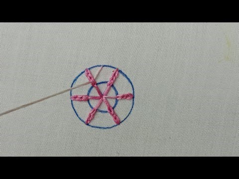Embroidery tutorial | Embroidery Stitches Wonderful design | Chain Stitch By zari handy arts
