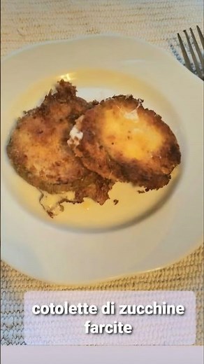 Cotolette di zucchine e scamorza