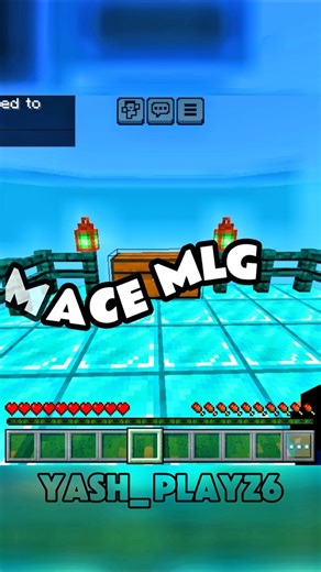🔥​Minecraft Mace + Water Bucket MLG Combo! 💧🔨#shorts