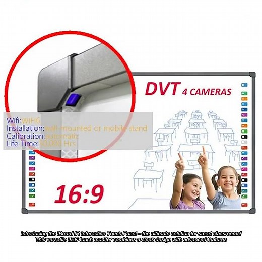 IR Interactive Touch Panel for Smart Classroom with LED Touch Monitor and Touch Interactive Display