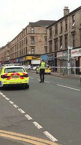 Road closed after emergency services called to serious crash. #crash #policescotland #stv #stvnews #scotland #glasgow | STV News