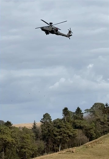 Dutch Air Force Apaches at RAF Spadeadam during exercise Tac Blaze 2025 #aviation #helicopter #apache #rafspadeadam #dutchairforce