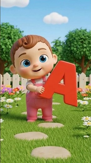 ABC Song for Kids (A-D) | Fun Alphabet Nursery Rhyme | ABCD Learning Song #abcd #kidssongs #shorts