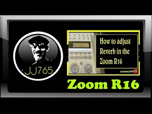 How to adjust reverb in the Zoom R16