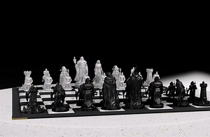 3D Chess Design - The Lord of the Rings - White Set - HighPoly