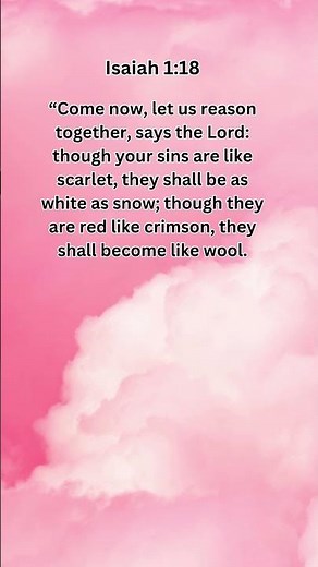 Jesus Saves | Isaiah 1:18 Daily Bible Verse