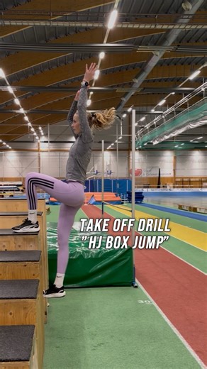 Henrik Thoms on Instagram: "Box posture jump-ups targeting high jump take-off mechanics, aggressive knee drive, and stable postural control throughout the jump! It’s very fun and interesting way of jumping up onto a box. Especially for HIGH JUMPERS! Try it and tag me in your videos! #highjump #trackandfield #highjumptraining #highjumpdrills #highjumper #highjumptechnique"