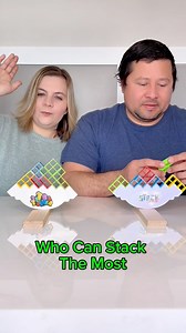 11K views · 61 reactions | Stack vs Stack  Who can stack the most pieces without it falling! #familygames #fungames #challenge | Cassie Hollister | Facebook