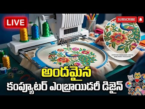 Beautiful computerized embroidery blouse work