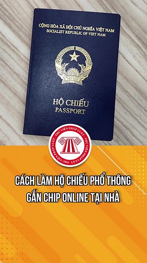 Cách làm hộ chiếu phổ thông gắn chip online tại nhà #TVPL #ThuVienPhapLuat #LearnOnTikTok #hoccungtiktok