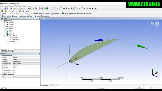 基于ANSYS CFX 的NACA 4412翼型外流场CFD模拟（Structured Mesh）