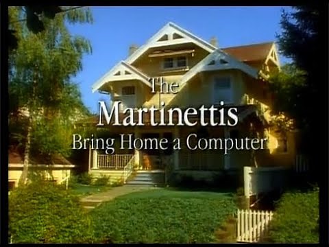 Apple Computers 1995 Promotional Video "The Martinettis Bring Home A Computer"