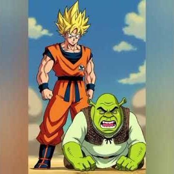 Goku VS Shrek #animation #movies #parati #goku #shreck