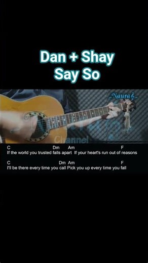 Dan + Shay - Say So Guitar Chords Lyrics #shorts