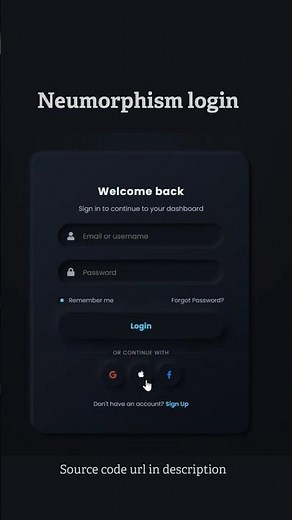 Neumorphism Login UI Using HTML & CSS | Modern Soft UI Design