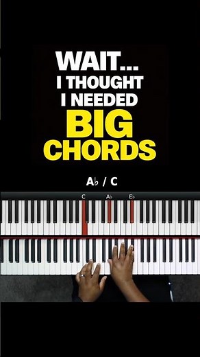 Wait... Who Said You Needed Big Chords? (Piano Lessons for Beginners)