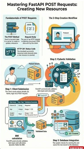 FastAPI POST Requests Explained 🔥 # shorts #viral # trending #ai #coding #fastapi #datascience #api