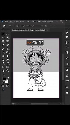 How to convert a drawing to clean line art #photoshop