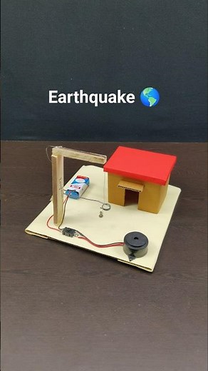 Earthquake Detector Alarm #sciencproject #science #scienceexperiment #earthquake #eazytronic #diy