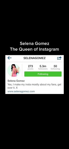 Selena Gomez: The Queen of Instagram