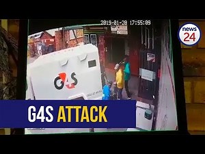 WATCH: Armed gang rob cash-in-transit guards in Krugersdorp