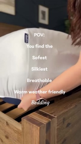 POV You Find The Softest Silkiest Breathable Bedding.