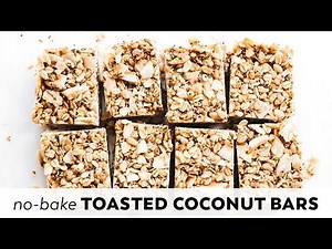 Toasted Coconut Snack Bars // no-bake, vegan, gluten-free