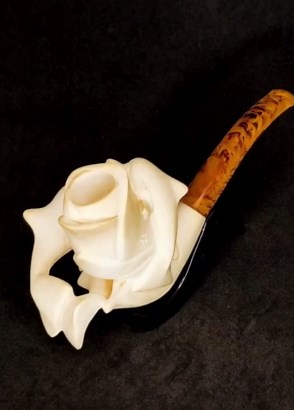 Hand Carved Meerschaum Pipe With Bearded King Face Green Stem Tobacco Pipe on Stand Vintage Style Collectible Smoking Gift for Men - Etsy