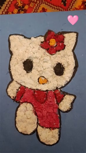 texture art Hello kitty