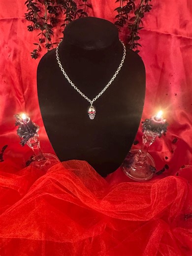 Gothic Necklace - "the Skull" - Adjustable 16" to 18" - Etsy