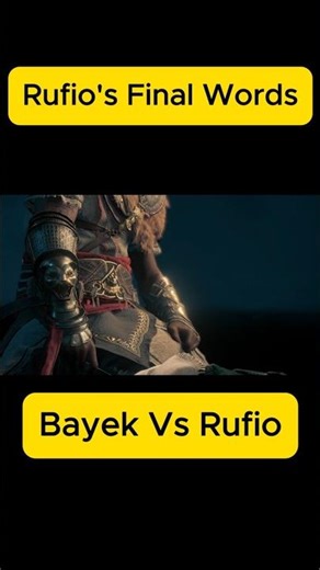 Rufio’s Final Words ⚔️ | AC Origins Hidden Ones DLC