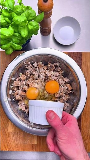 Semmelknödel in Pilzrahmsauce