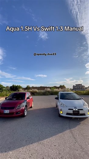𝑺𝒑𝒆𝒆𝒅𝒚 on Instagram: "Swift 1.3 Manual Vs Aqua 1.5H Follow Up @speedy.duo23 For More!!! Friendly Runs~ . . #foryou #explorepage #racing #reels #cars"