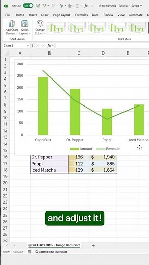 How to create an image bar chart in Excel! #excel #spreadsheet #excelcharts