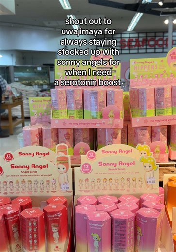 hit the biggest restock 😩 I’ve been looking for the cherry blossom hipper series 🌸 #sonnyangels #blindbox #uwajimaya #sonnyangelunboxing #smiski
