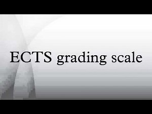 ECTS grading scale
