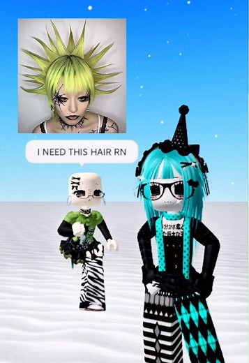 Roblox UGC Hair: Emerald Green & Black Style