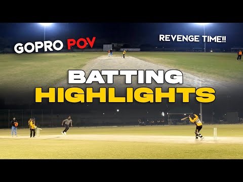 GoPro Cricket: Unleashing Power! Epic Batting Highlights ‪@GoPro‬ Cricket ‪@YCCteam‬