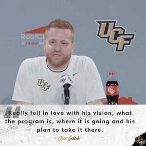 Coach Golesh is here to help us continue changing the future of college football 🙌 📰 https://ucfknights.com/sports/football/roster/coaches/alex-golesh/3965 | UCF Football