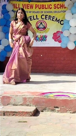 dance performance by girl in fairwell party ♥️🩷💐#trending #reelsinstagram #fairwell