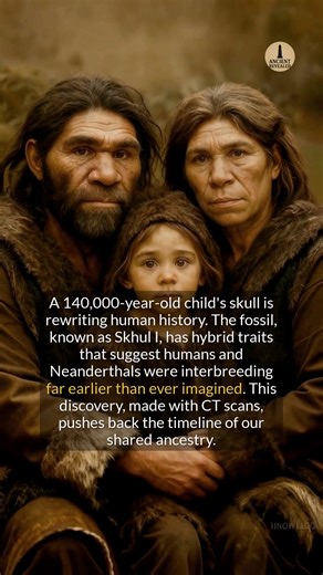 102K views · 1.6K reactions | A 140,000-year-old fossil rewrites the history of human and Neanderthal relations. | Ancient Revealed | Facebook