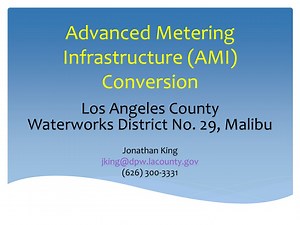 PPT - Advanced Metering Infrastructure (AMI) Conversion PowerPoint Presentation - ID:8824673