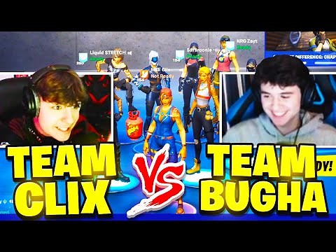 BUGHA vs CLIX Zone Wars GETS TOXIC! (BOTH POVs) 4v4 Fortnite Wager