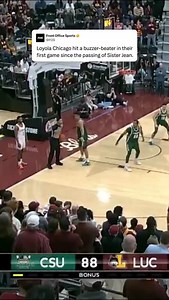 8.3K views · 204 reactions | Loyola Chicago hit a buzzer-beater in their first game since the passing of Sister Jean, their 106-year-old team chaplain. ( via @ramblersmbb) | Front Office Sports | Facebook