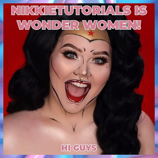 WONDER WOMAN Comic Inspired Makeup Tutorial | NikkieTutorials